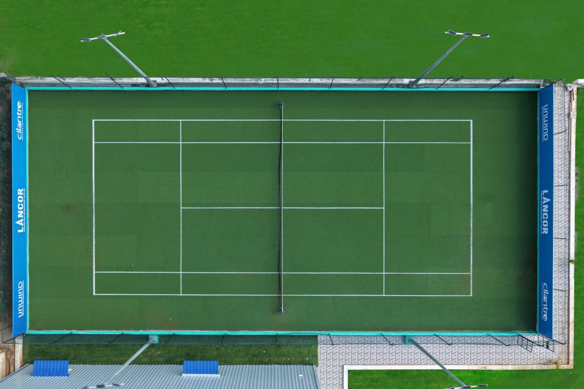 The tennis court